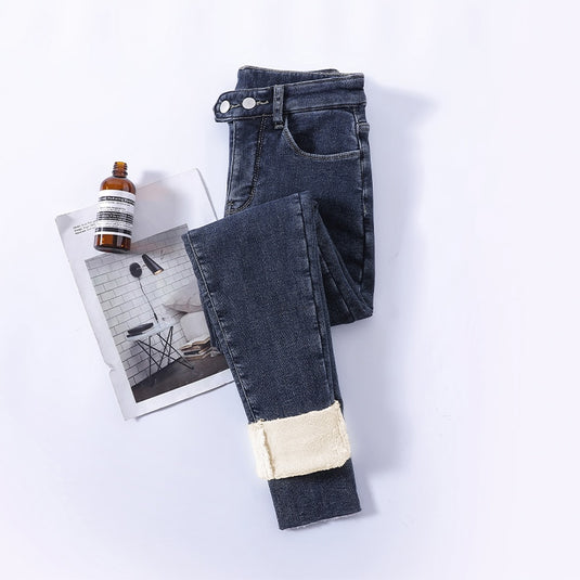 ZOENOVAJeans For Women beautiful ،latest fashion Velvet and warm in winter 8 colors