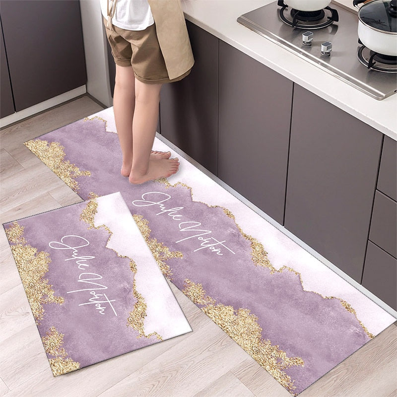 Load image into Gallery viewer, Fashion simple Scandinavian style kitchen rug
