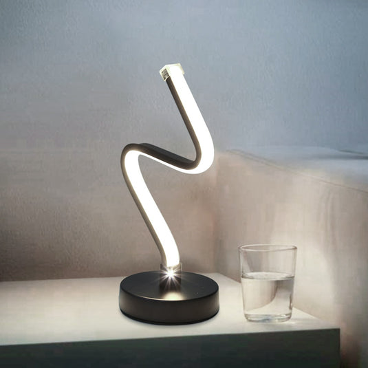 led desk lamps, Threaded shape, for office and home decorations. Various shapes