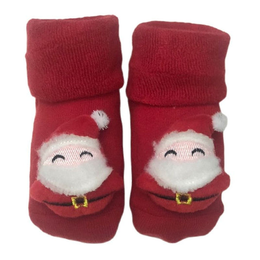Soft socks for newborns Made of cotton, non-slip Suitable for Christmas