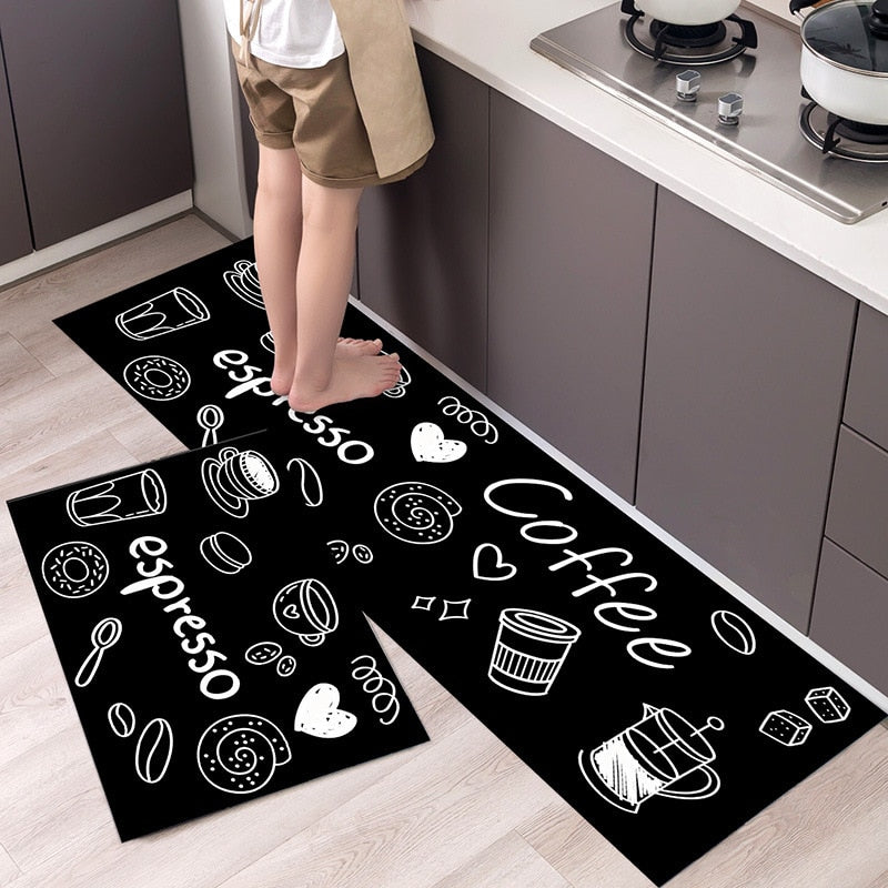 Load image into Gallery viewer, Fashion simple Scandinavian style kitchen rug
