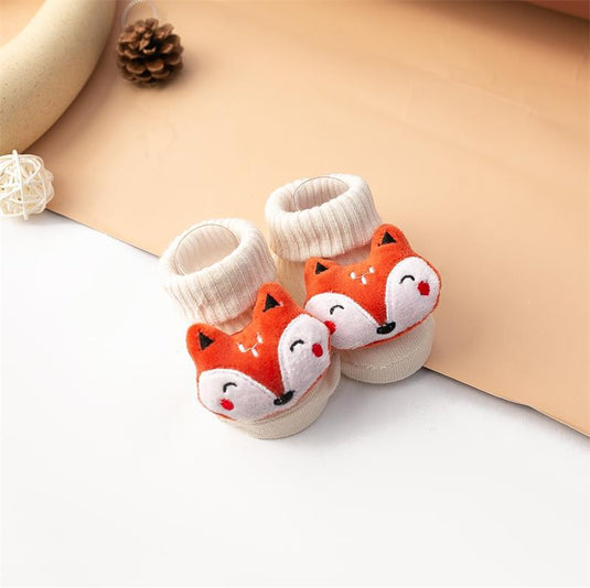 Newborn baby socks. soft cotton anti slip cute animal shapes
