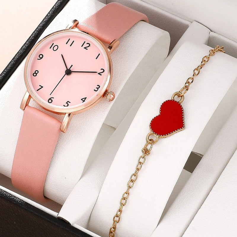 Load image into Gallery viewer, New women's watch 2022 Elegance title leather bracelet Sora looks like a clock
