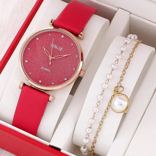 New women's watch 2022 Elegance title leather bracelet Sora looks like a clock