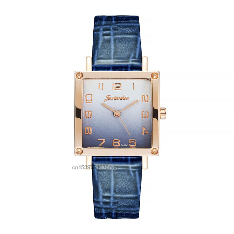 Load image into Gallery viewer, Luxury women's watches, leather bracelet square shape 2022 Fashion gradient colors

