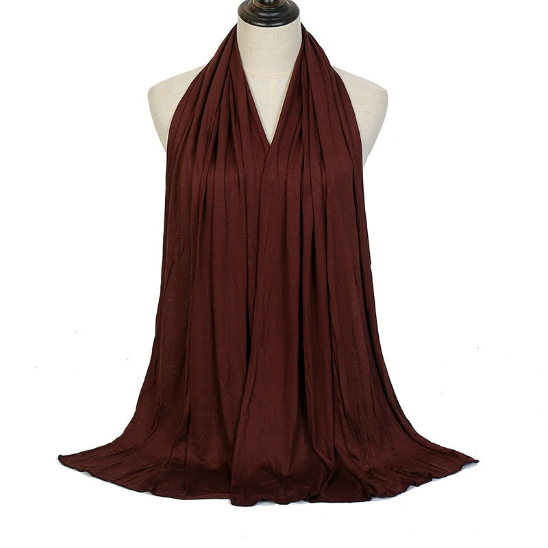 Load image into Gallery viewer, Cotton jersey scarf and veil Suitable for Muslim women soft and cottony elegant and covert all the colors
