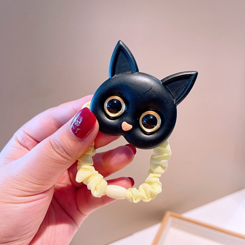 Load image into Gallery viewer, 2022 Beautiful and cute hair bands for girls, cat shape, elastic 15_color
