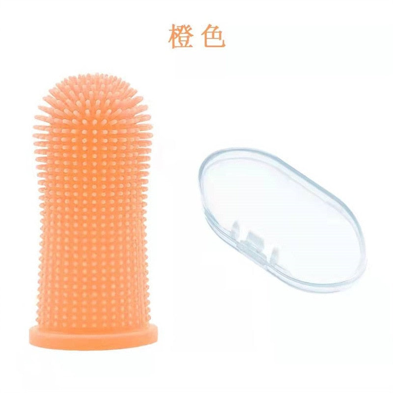 Load image into Gallery viewer, Toothbrush for pets and get rid of bad odor, worn on the finger super soft 5_colors
