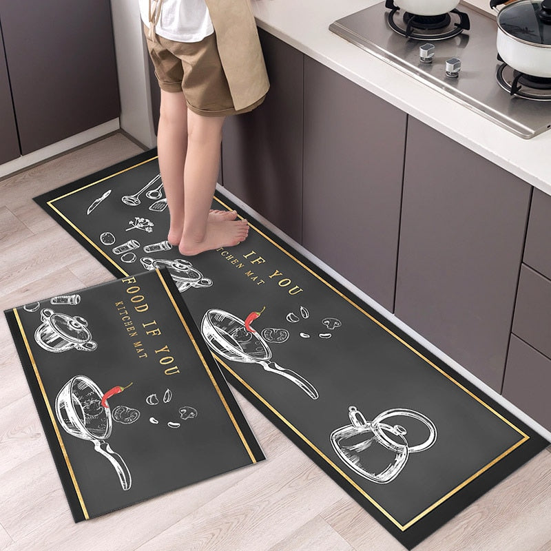 Load image into Gallery viewer, Fashion simple Scandinavian style kitchen rug
