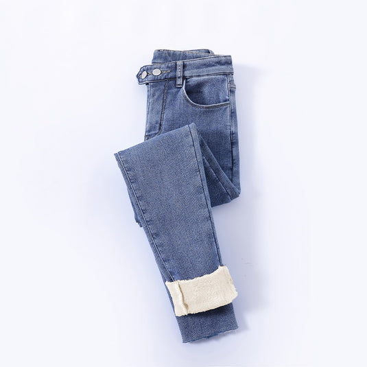 ZOENOVAJeans For Women beautiful ،latest fashion Velvet and warm in winter 8 colors
