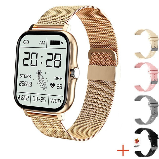 Load image into Gallery viewer, 2022 Women's smart watch, beautiful and elegant Bluetooth connection with IOS and ANDROID mobiles
