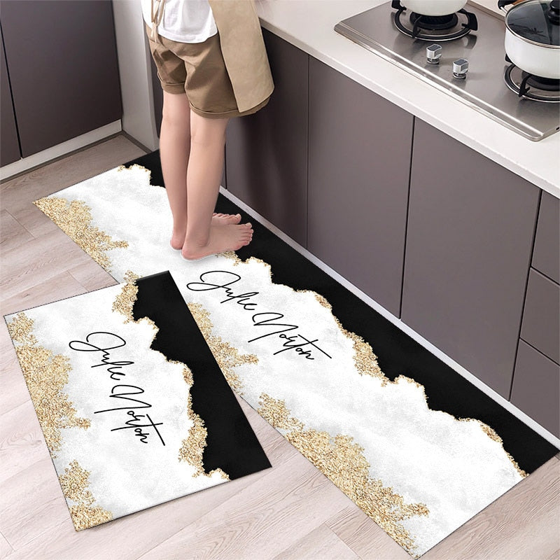 Load image into Gallery viewer, Fashion simple Scandinavian style kitchen rug
