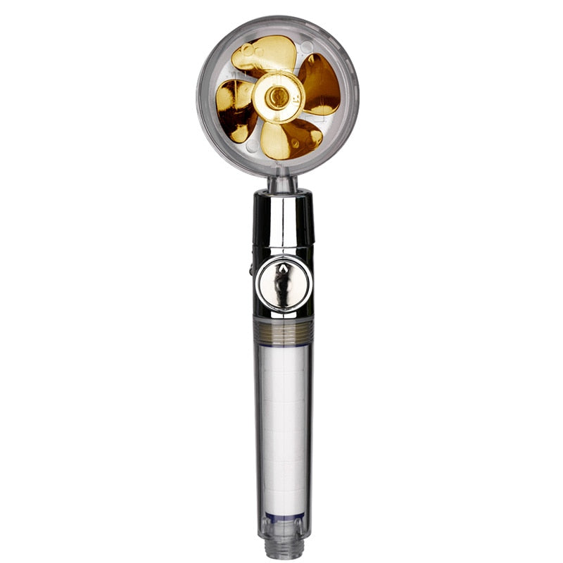 Load image into Gallery viewer, Shower head... it saves water with great pressure with fan Awan that matches your decor
