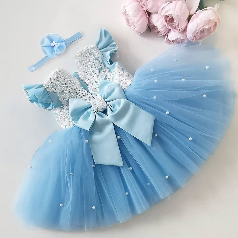 Load image into Gallery viewer, Dresses for baby girls, suitable for birthdays and baptisms Suitable for ages: 1" 2" 3 all sizes
