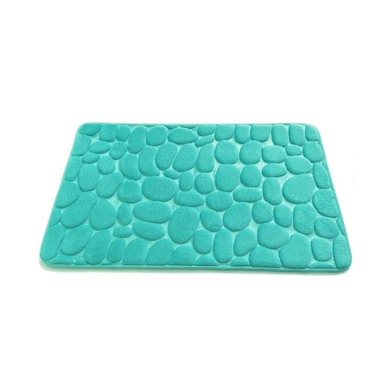Load image into Gallery viewer, Bath mat, for drying feet, non-slip, patterned pebbles 8_colors.
