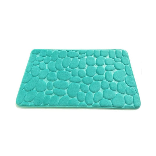 Bath mat, for drying feet, non-slip, patterned pebbles 8_colors.
