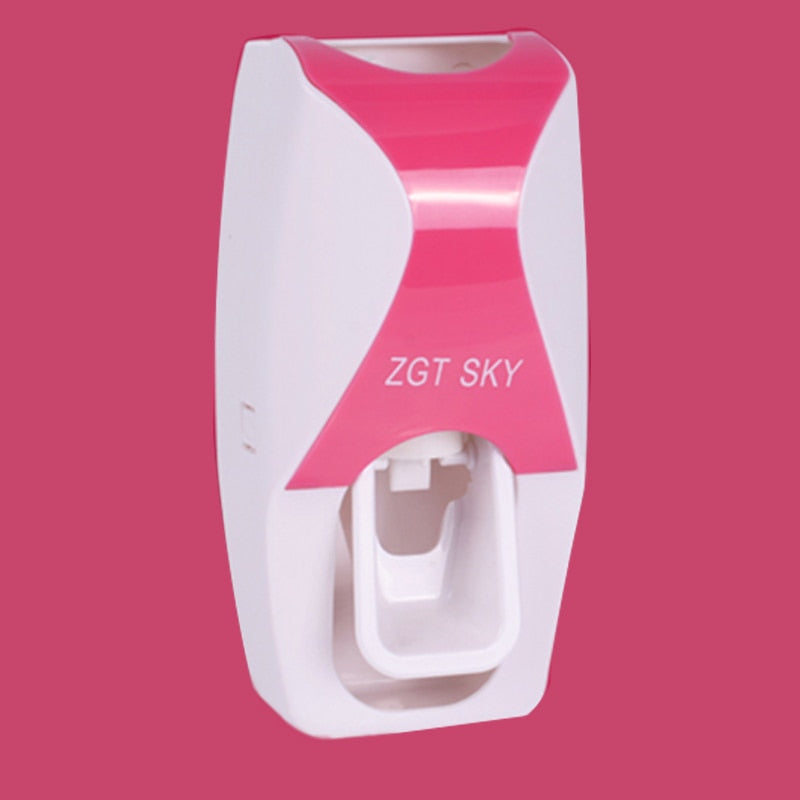 Load image into Gallery viewer, Automatic Toothpaste Dispenser, Toothbrush Holder Set, Dustproof and Sticky Suction, Wall-mounted Bathroom Toothpaste Squeezer
