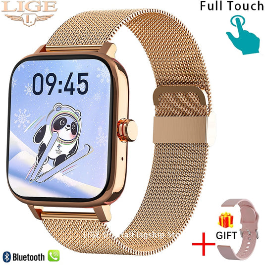 Smart watch for women, works with Bluetooth, for all mobile systems IOS, ANDROID, water resistant