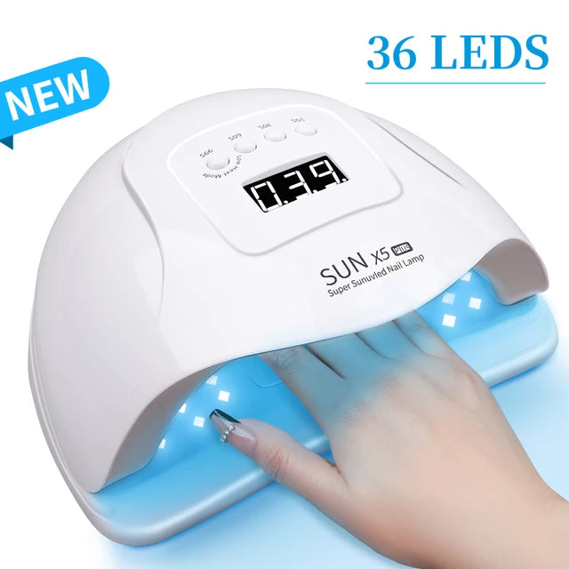 Load image into Gallery viewer, UV nail dryer, for drying nail polish Makes your life easier.
