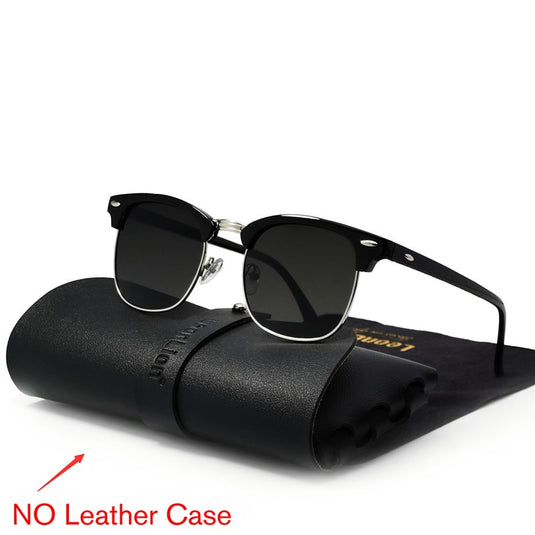 Classic sunglasses without a frame for men in luxurious colors