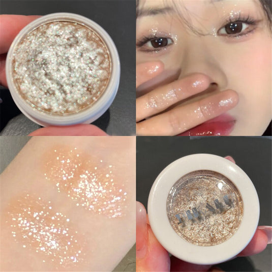 Gorgeous shimmer diamond eyeshadow palette, long lasting shine and can be used as highlighter