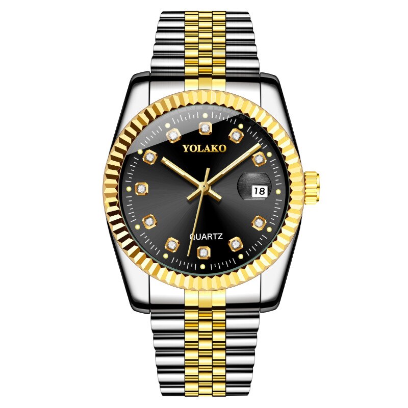 Load image into Gallery viewer, luxury men's watches The same luxury gold watches of stainless steel 4-colors
