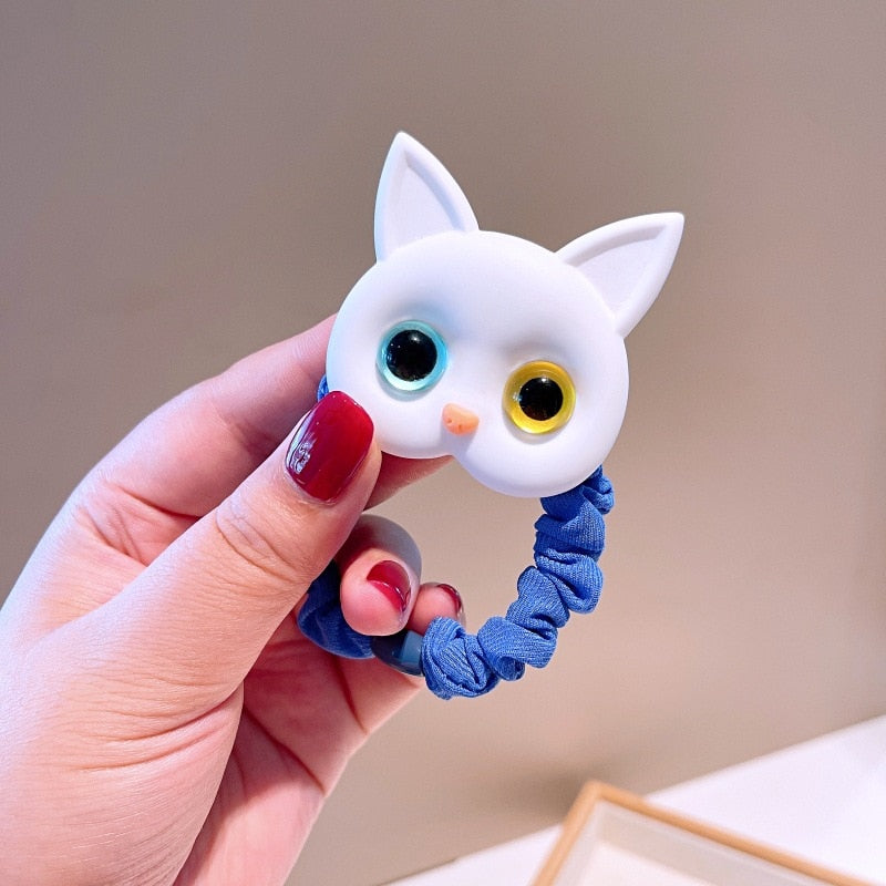 Load image into Gallery viewer, 2022 Beautiful and cute hair bands for girls, cat shape, elastic 15_color

