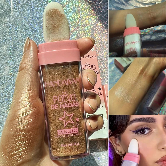 Load image into Gallery viewer, Fashionable, high-shine highlighter powder, blush powder, contour powder for face and body,
