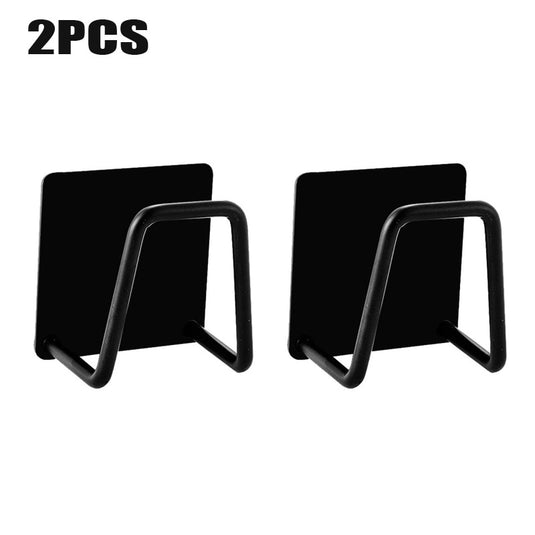 Non-rust aluminum sponge holder stick in the wall Suitable for home decoration