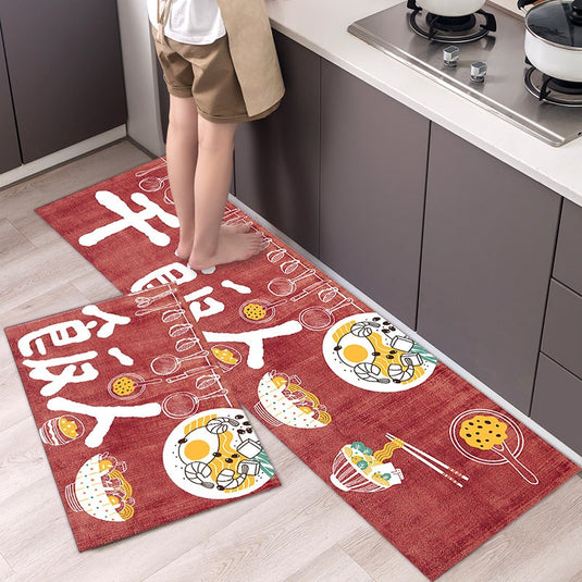 Fashion simple Scandinavian style kitchen rug