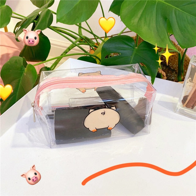 Load image into Gallery viewer, lip makeup bag with butterfly drawings Take makeup everywhere 9-colors
