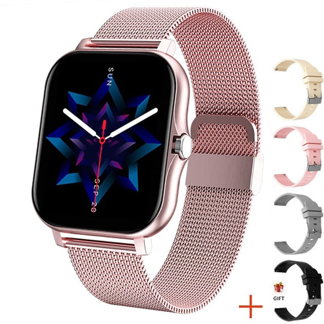 Load image into Gallery viewer, 2022 Women's smart watch, beautiful and elegant Bluetooth connection with IOS and ANDROID mobiles
