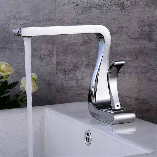 Luxury Basin Faucet of copper Two parts for cold and hot water 8 colors