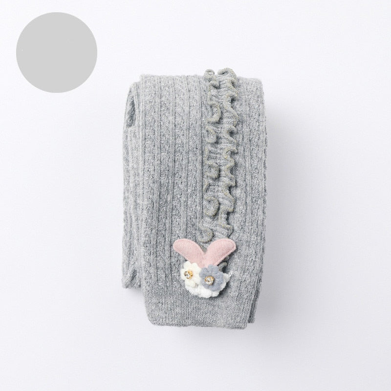 Load image into Gallery viewer, Autumn winter kids tights ,tights cotton candy color ribbed pantyhose 0-5 years
