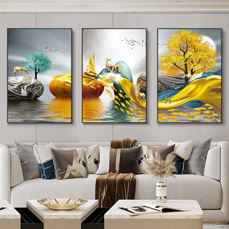 Load image into Gallery viewer, 3 pieces of plates Very beautiful for your home decor Suitable and bright colors
