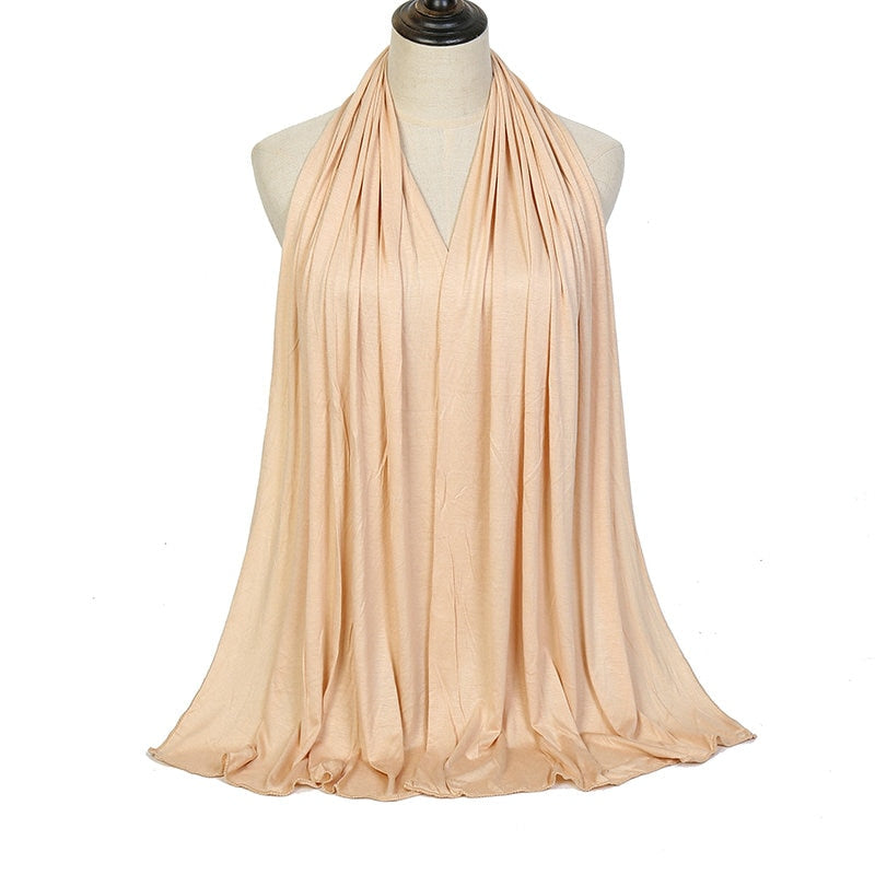 Load image into Gallery viewer, Cotton jersey scarf and veil Suitable for Muslim women soft and cottony elegant and covert all the colors

