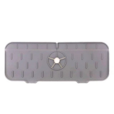 Load image into Gallery viewer, A silicone shelf is placed around the faucet. It holds the sponge. There is a passage for draining the water
