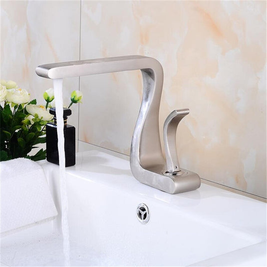 Luxury Basin Faucet of copper Two parts for cold and hot water 8 colors