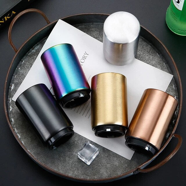 Load image into Gallery viewer, Automatic Beer Bottle Opener with Magnetic Cap Catcher No Damage to Caps
