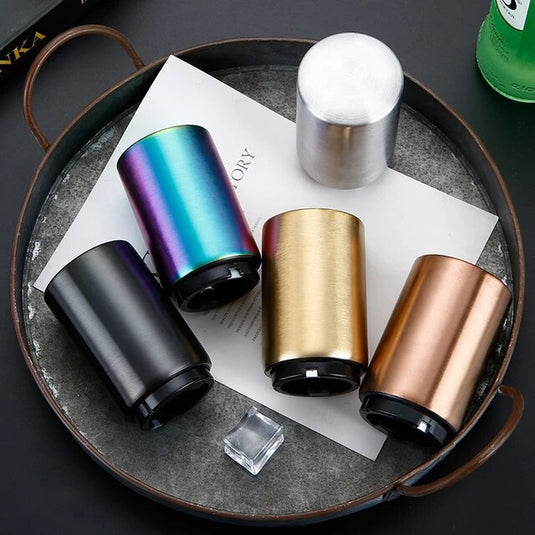Automatic Beer Bottle Opener with Magnetic Cap Catcher No Damage to Caps