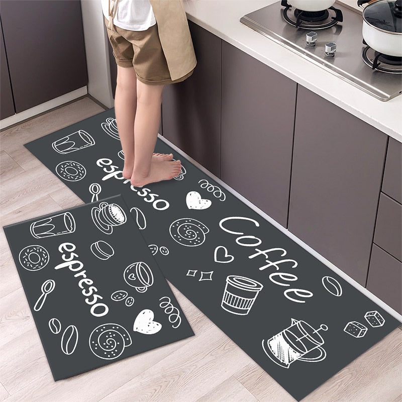 Load image into Gallery viewer, Fashion simple Scandinavian style kitchen rug
