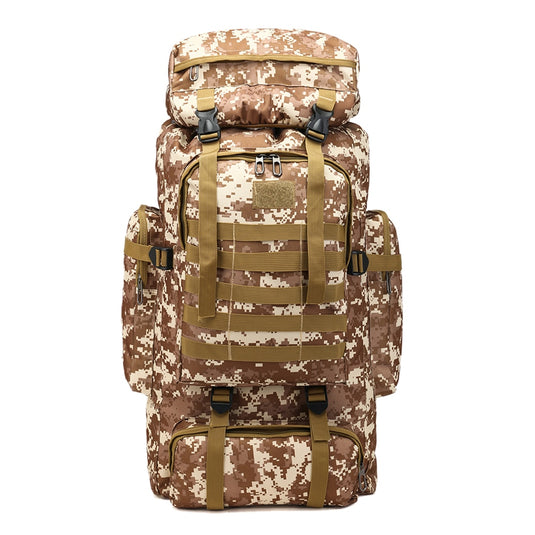 Large bag for travel and fishing bear in the back military figure waterproof