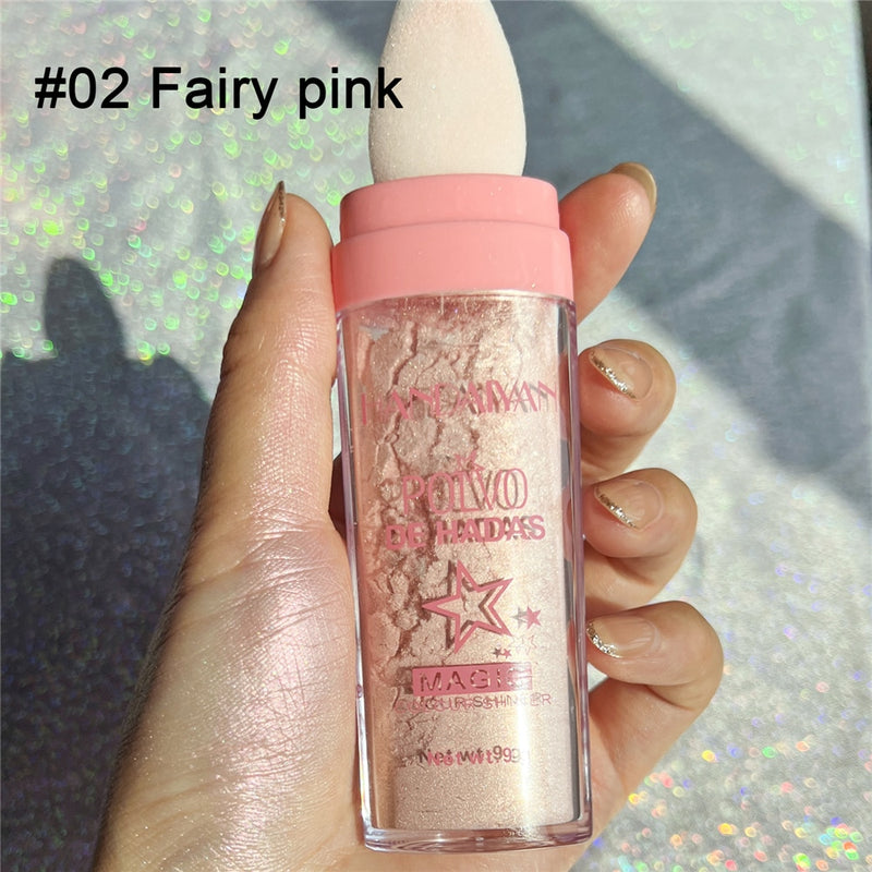 Load image into Gallery viewer, Fashionable, high-shine highlighter powder, blush powder, contour powder for face and body,
