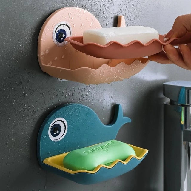Load image into Gallery viewer, Wall-mounted soap dish for the bathroom or kitchen in the shape of a whale to complete the elegance of the house

