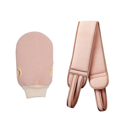 3 pieces of body lotion Soft, long to clean the back, and worn with the palm to exfoliate the skin 5_colors.