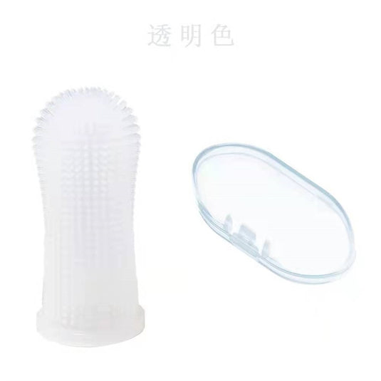 Toothbrush for pets and get rid of bad odor, worn on the finger super soft 5_colors