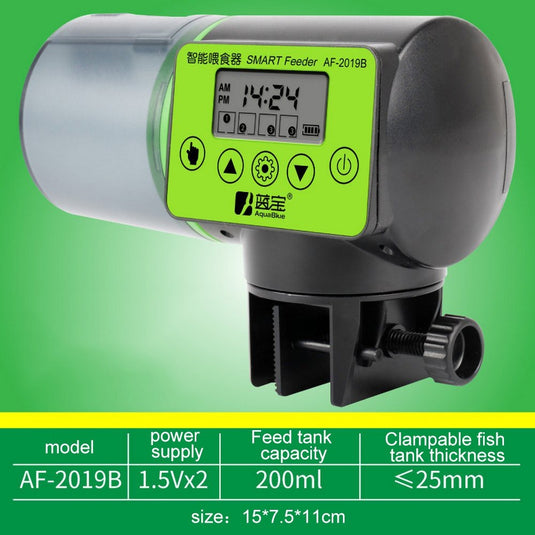 fish feeding device 2in 1 smart automatic Placed in the tank to feed the fish permanently