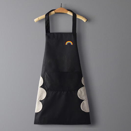 New korean version waterproof and oil-proof home kitchen apron for men and women