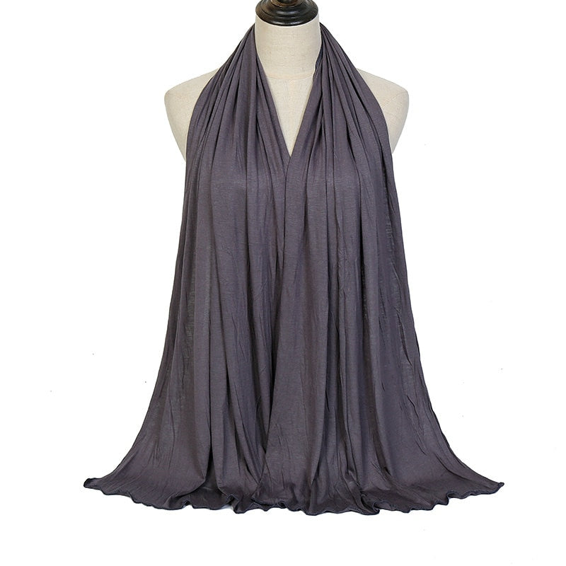 Load image into Gallery viewer, Cotton jersey scarf and veil Suitable for Muslim women soft and cottony elegant and covert all the colors
