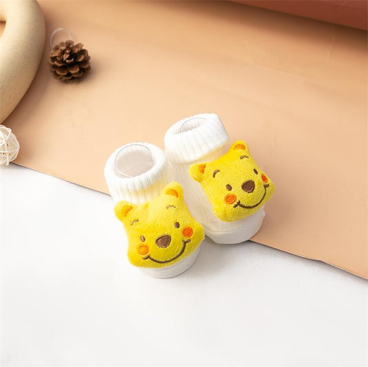 Newborn baby socks. soft cotton anti slip cute animal shapes